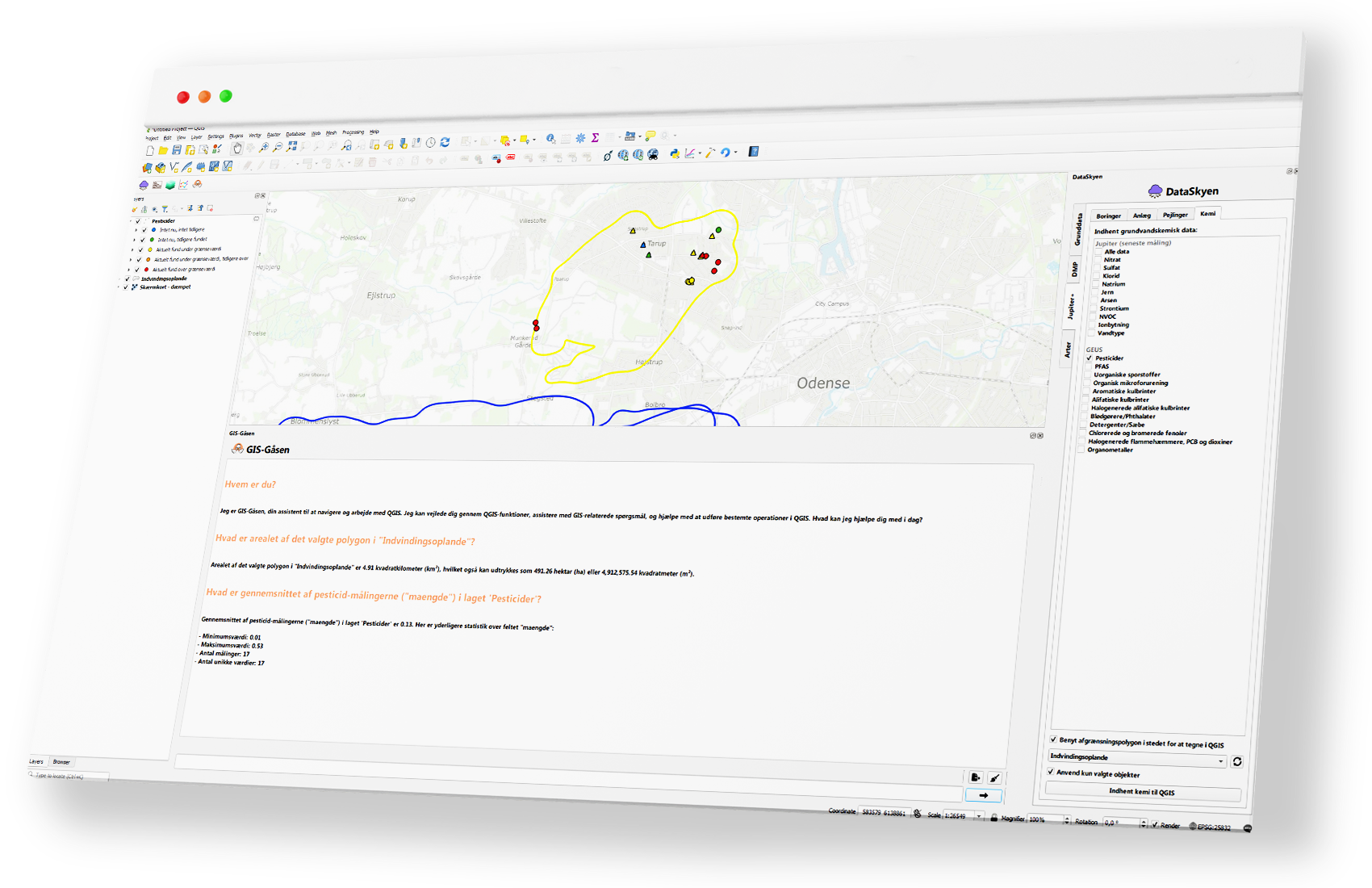 GIS-Gåsen GIS Gåsen - AI-dreven QGIS chatbot